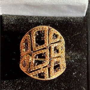 18k gold David Yurman multicolored garnet and tourmaline twisted necklace